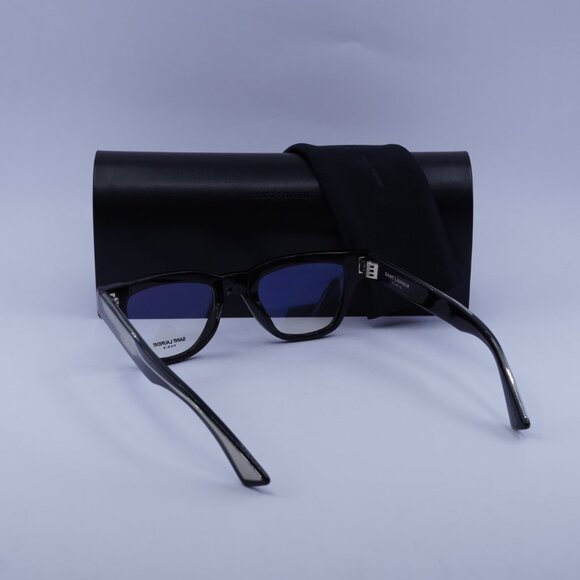 Saint Laurent SL789 JACQUES OPT 001 Square Eyeglasses - Shiny Black 47mm - Picture 3 of 10